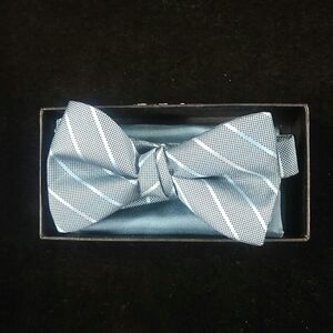 MEN'S LARR BRIO BOW TIE AND HANKY SET